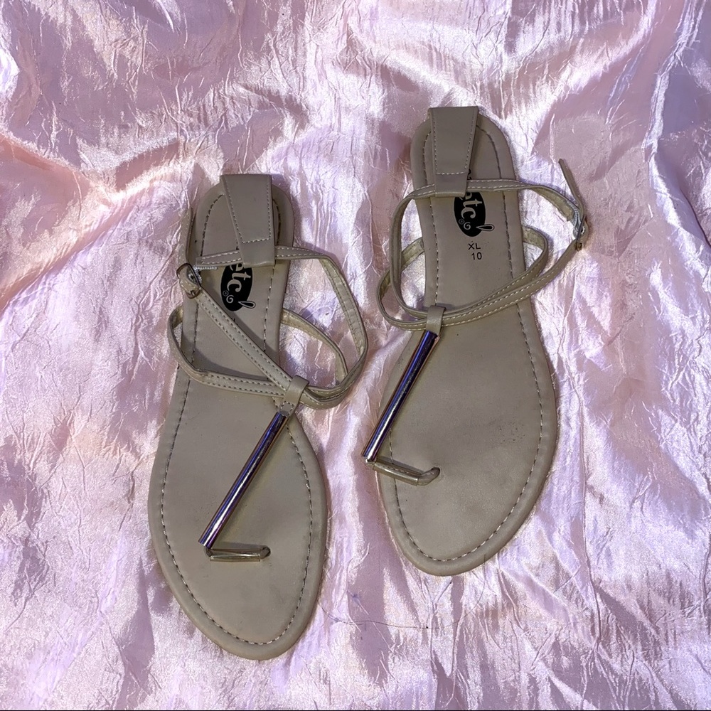 Tan sandals
